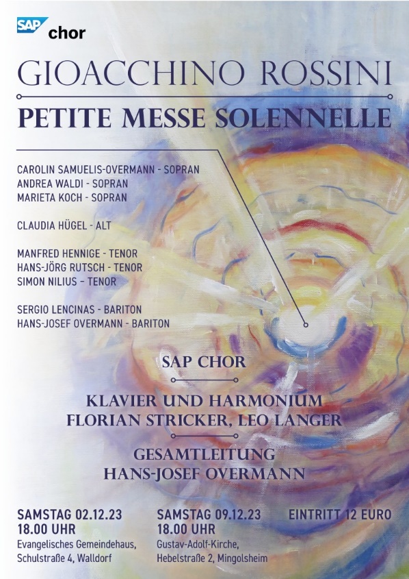 Plakatmotiv "Petite Messe Solennelle"