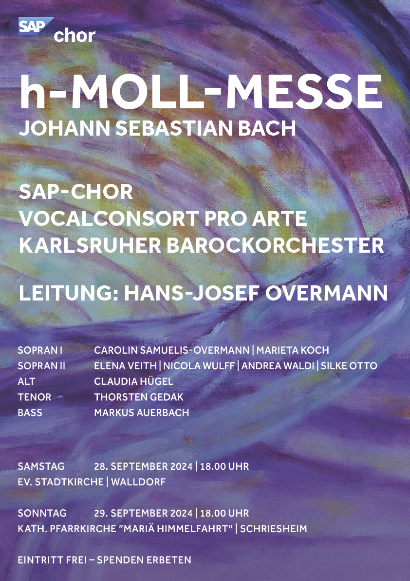 Plakatmotiv J.S. Bach h-Moll-Messe