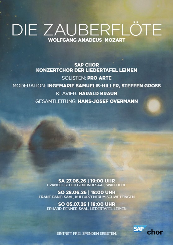 Plakatmotiv W.A.Mozart "Die Zauberfl&ouml;te"