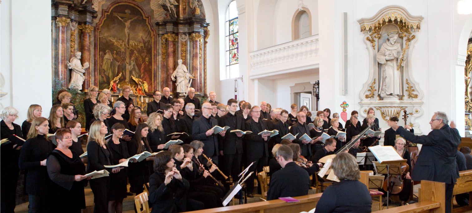 J.S. Bach "Johannes-Passion": SAP Chor, Kantorei Bruchsal, Pro Musica und Neumeyer-Consort am 13. April 2014 in Dossenheim, St. Pankratius